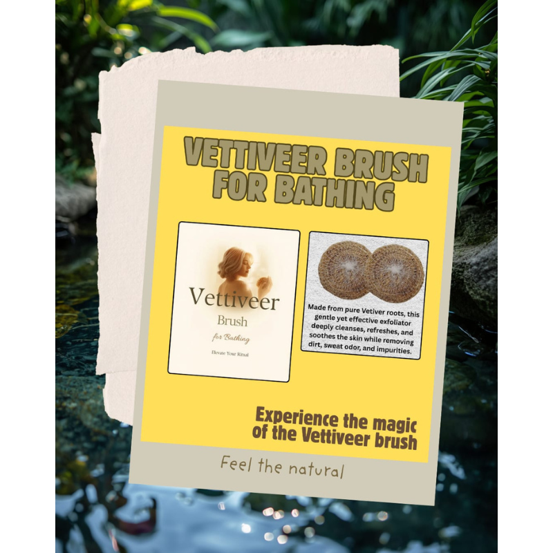 Vettiveer Brush for Bathing